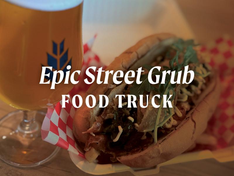 epic sandwich and beer
